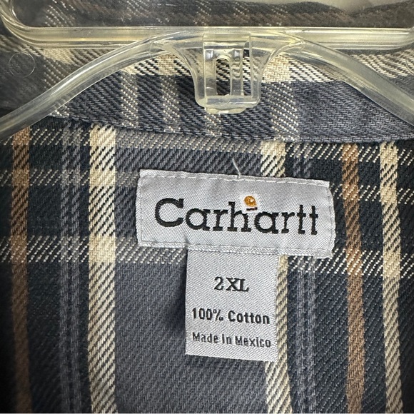 Carhartt Button Up Shirt Long Sleeve Mens Size XXL - Picture 3 of 9